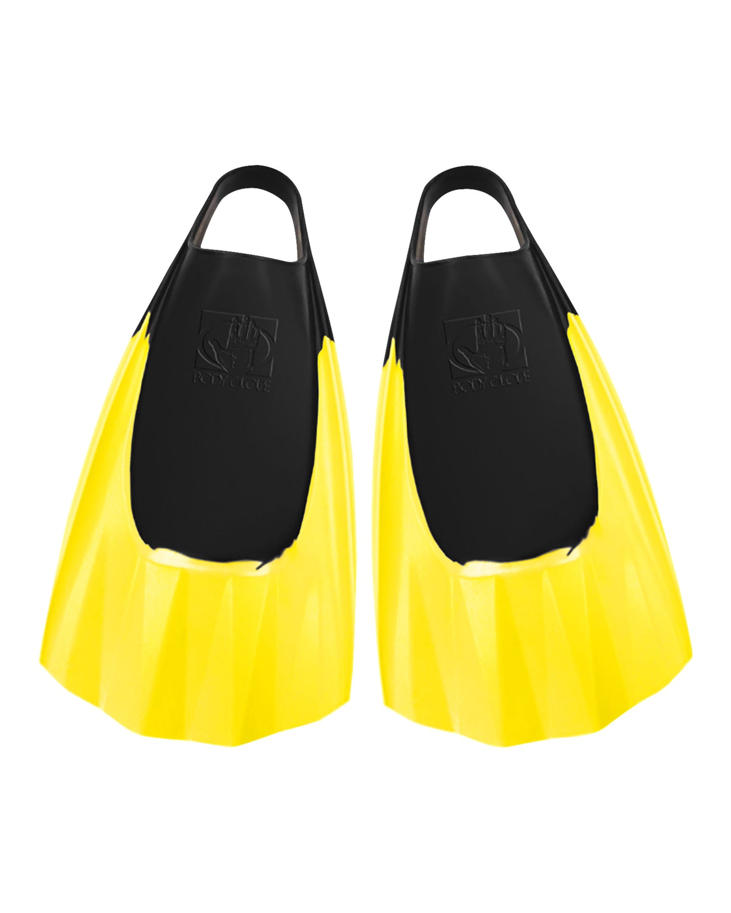 Bodyboard Fins - Black / Yellow