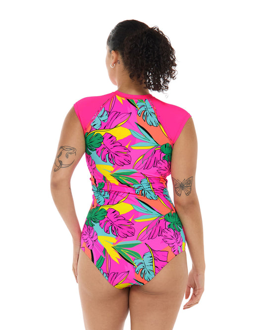 Tulum Stand Up One-Piece Swimsuit - Bubble Gum