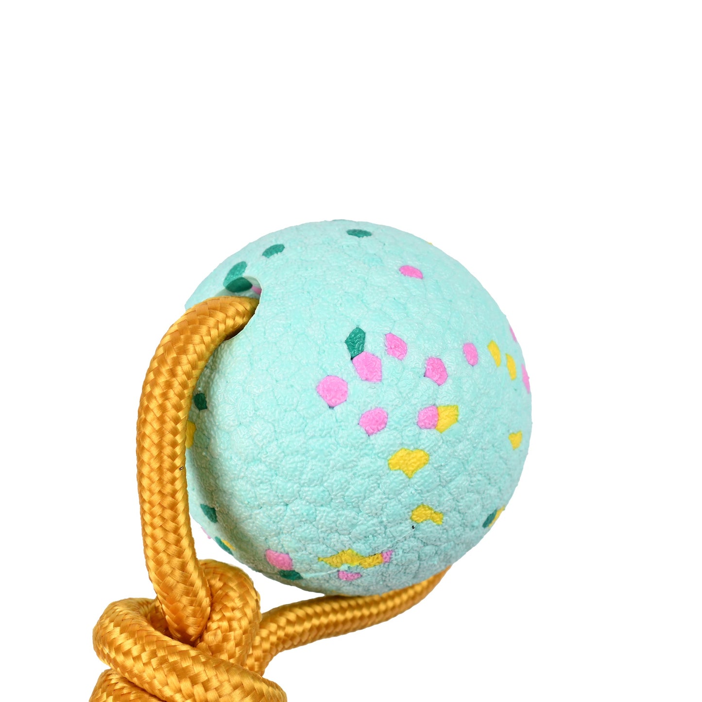 Tough Tug Toy  - Teal Confetti