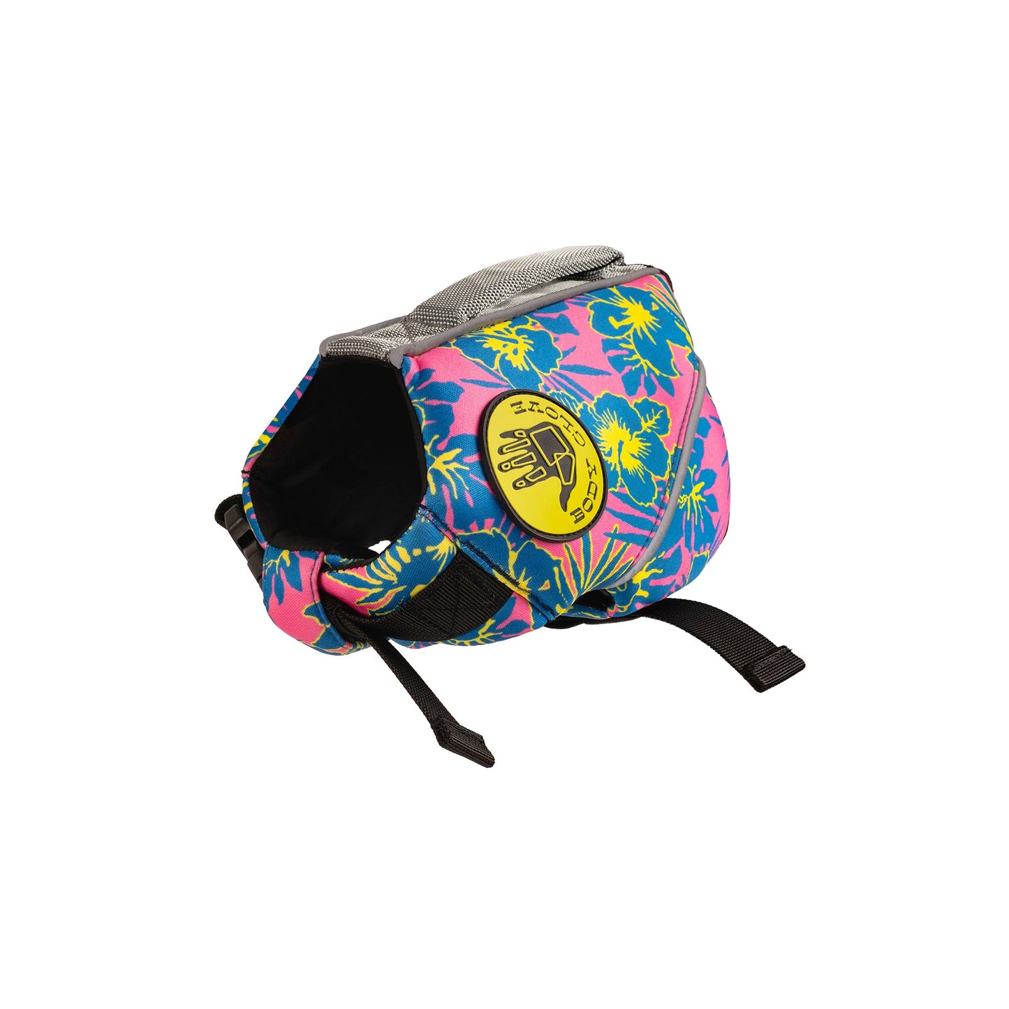 Floral Neoprene Pet Life Jacket - Floral Pink