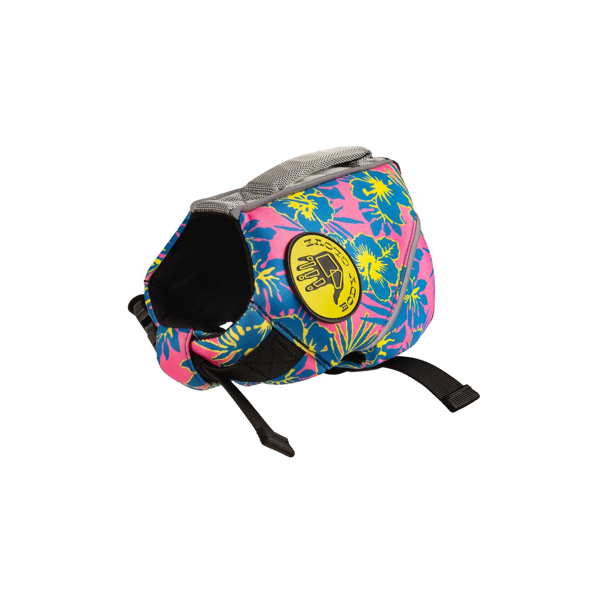 Floral Neoprene Pet Life Jacket - Floral Pink