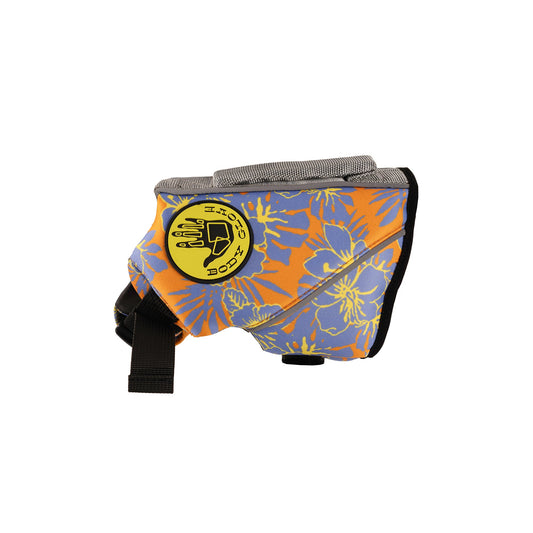 Floral Neoprene Pet Life Jacket - Floral Orange