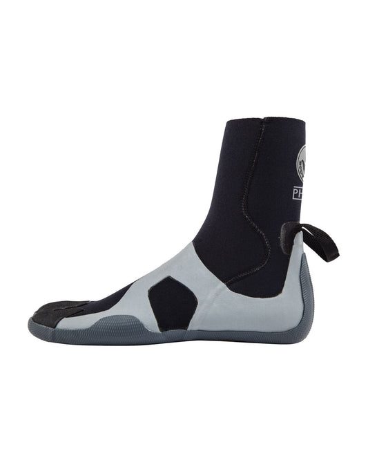 3mm Phoenix Round-Toe Bootie - Black