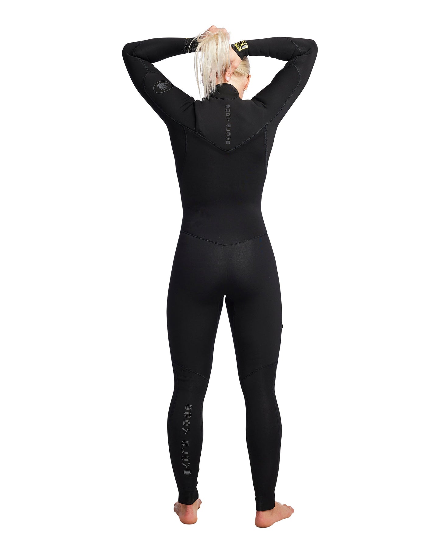 Women's Gold Cell 4/3mm Chest Zip Fullsuit - Black