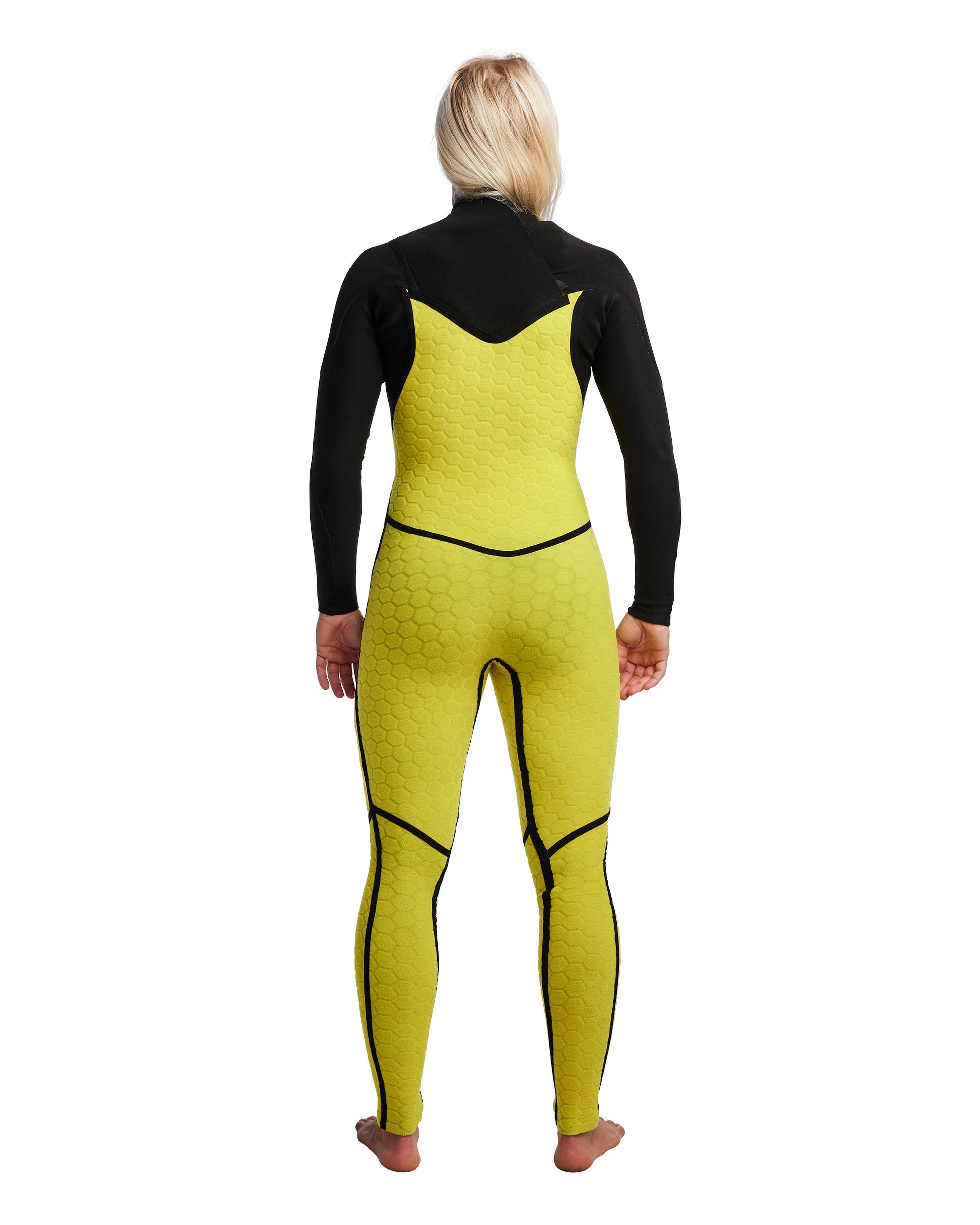 Women's Gold Cell 3/2mm Chest Zip Fullsuit - Black