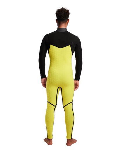Men's Gold Cell 3/2mm Slant Zip Fullsuit - Black