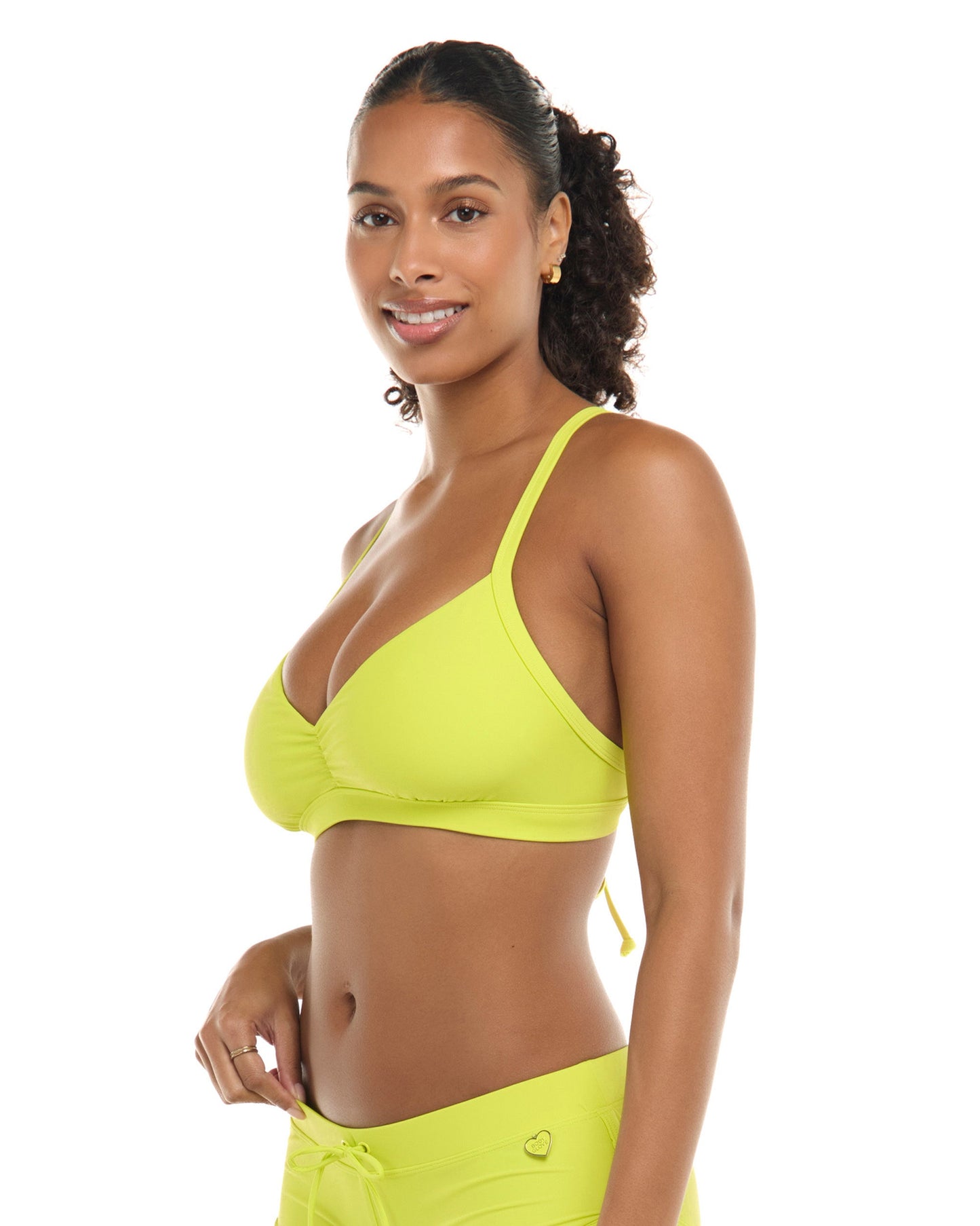 Smoothies Drew D-F Cup Bikini Top - Key Lime
