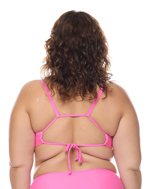 Smoothies Drew Plus Size Swim Top - Sugar Plum