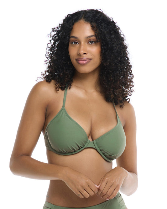 Smoothies Solo D-F Cup Bikini Top - Cactus