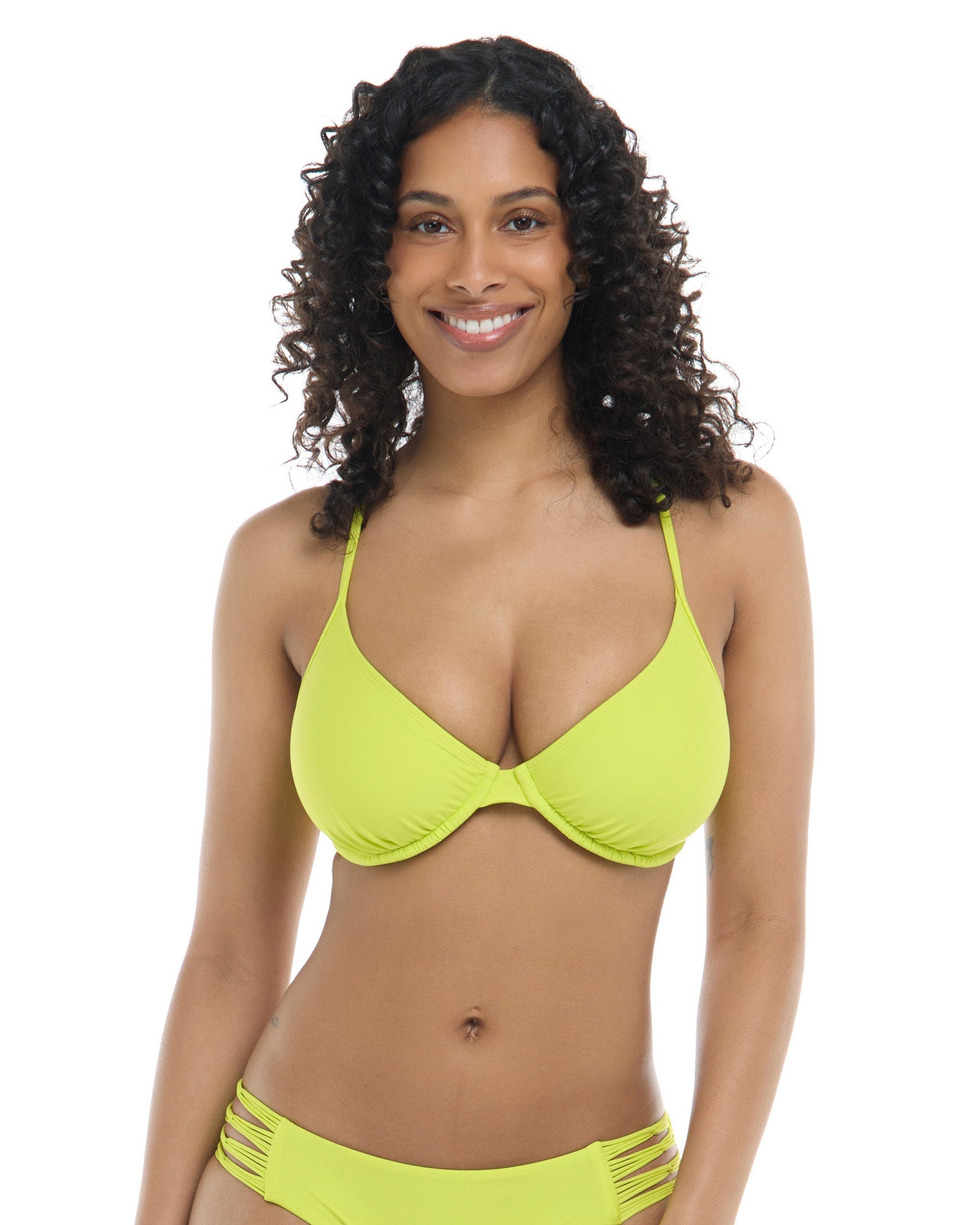 Smoothies Solo D-F Cup Bikini Top - Key Lime