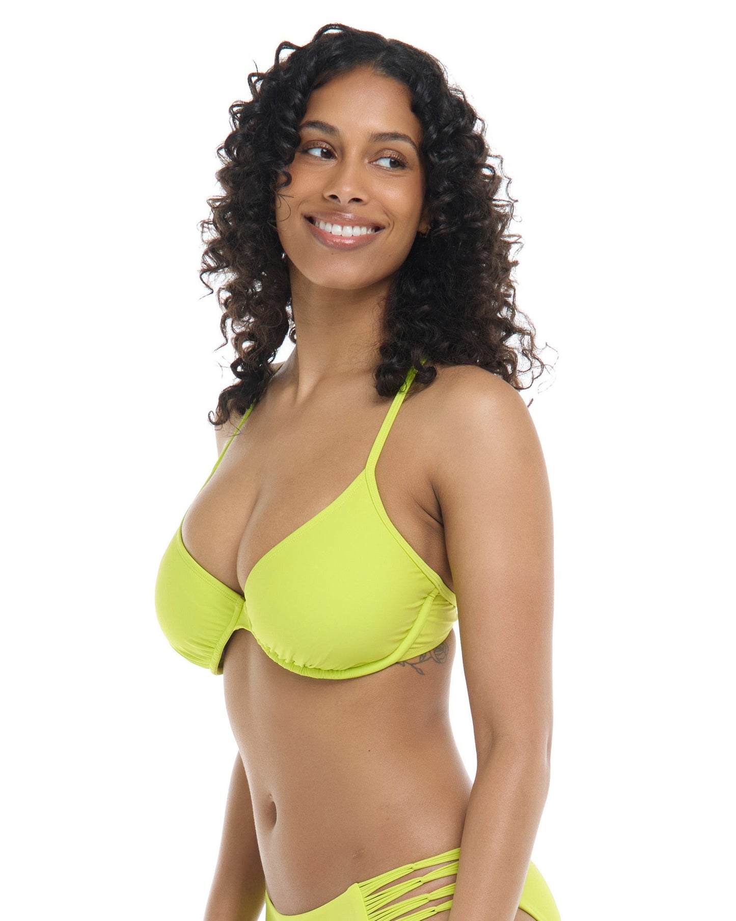 Smoothies Solo D-F Cup Bikini Top - Key Lime