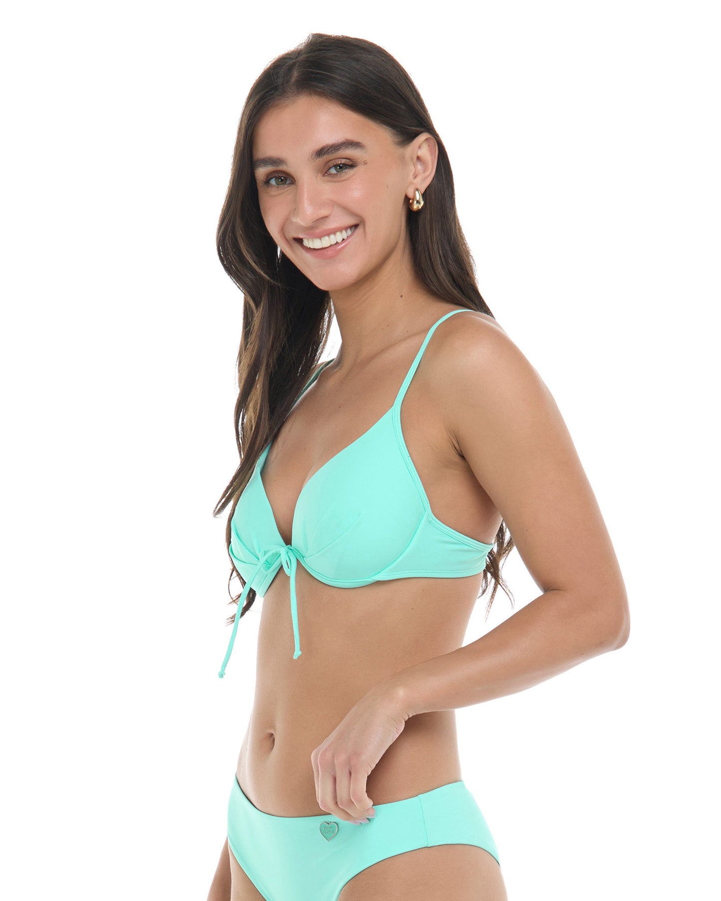 Smoothies Greta Bikini Top - Sea Mist