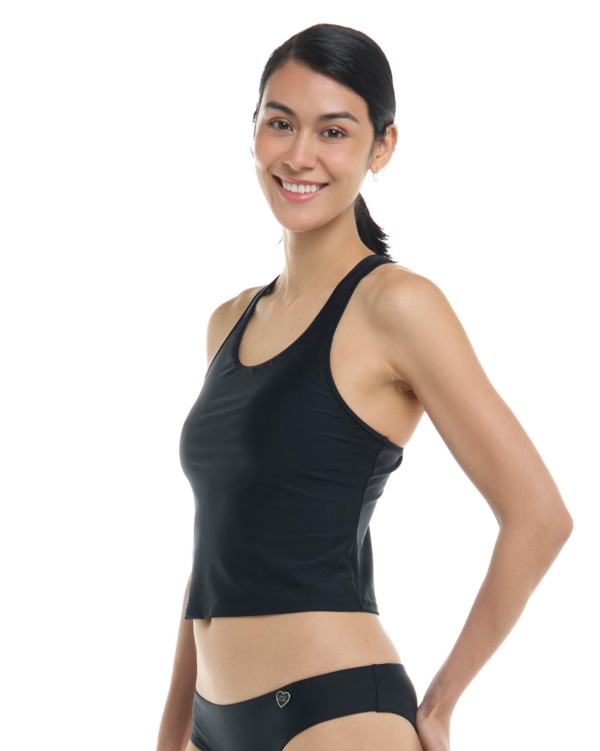 Smoothies Reva Crop Top - Black