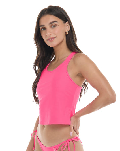 Smoothies Reva Crop Top - Bubble Gum