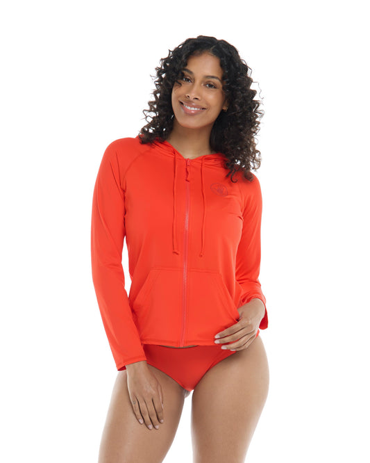 Smoothies Barbara Hoodie Rashguard - Poppy