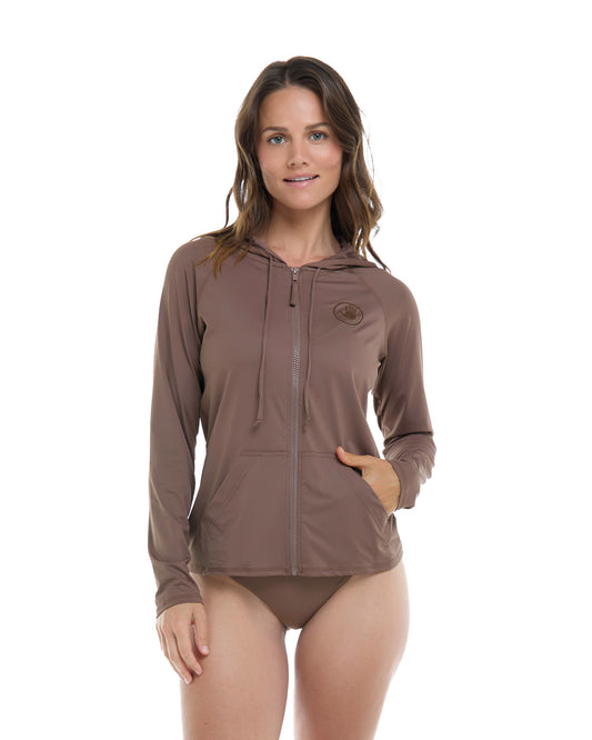 Smoothies Barbara Hoodie Rashguard - Latte