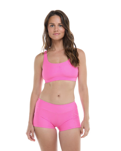 Smoothies Star Cross-Over Sports Bra D Cup - Sugar Plum