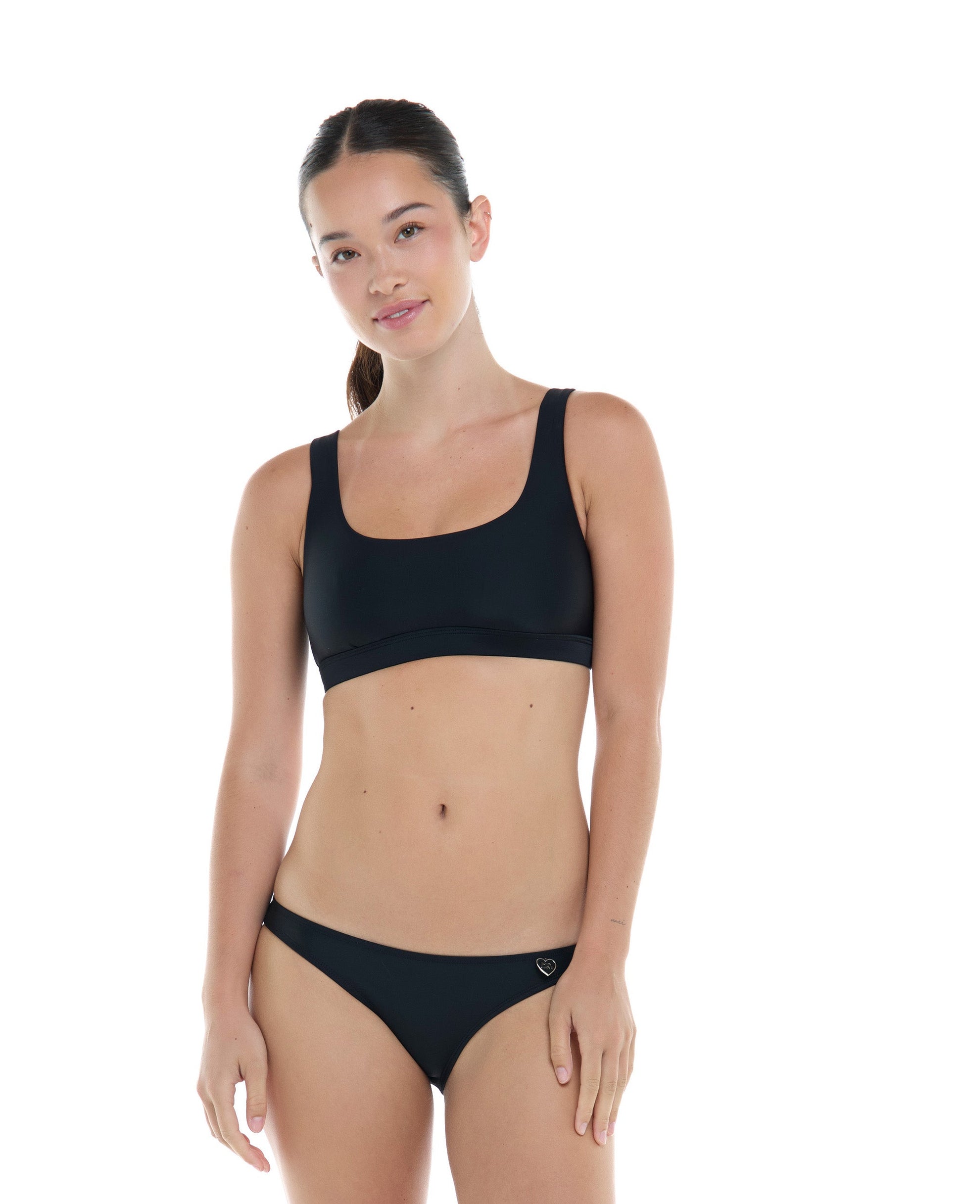Smoothies Star Cross-Over Sports Bra - Black