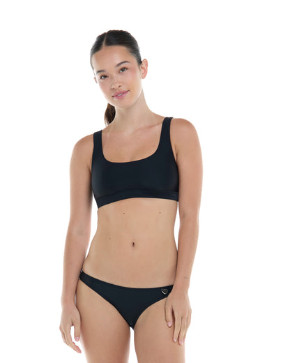 Smoothies Star Cross-Over Sports Bra - Black