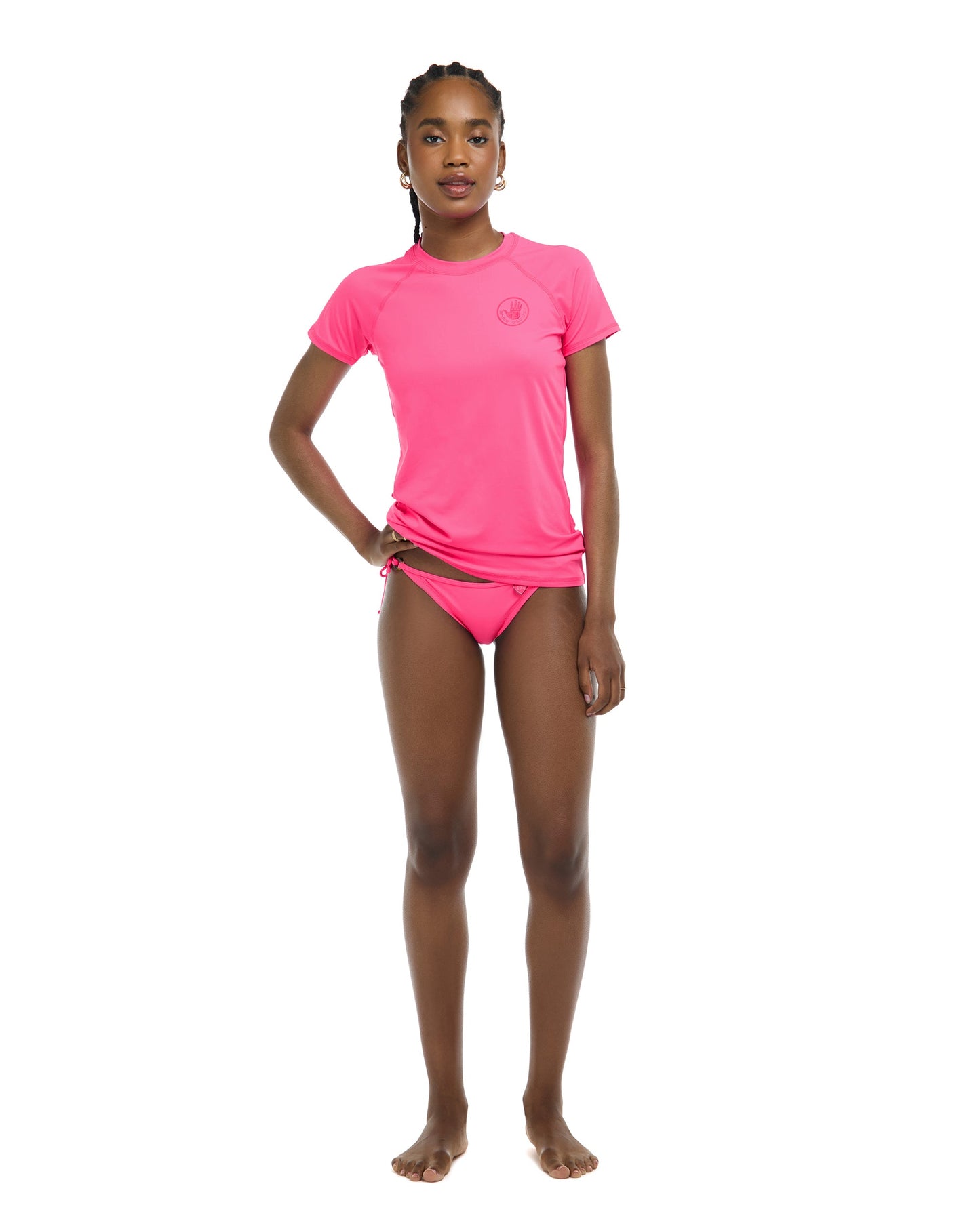 In Motion Short Sleeve Rashguard - Bubble Gum