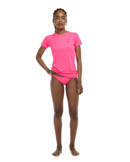 In Motion Short Sleeve Rashguard - Bubble Gum