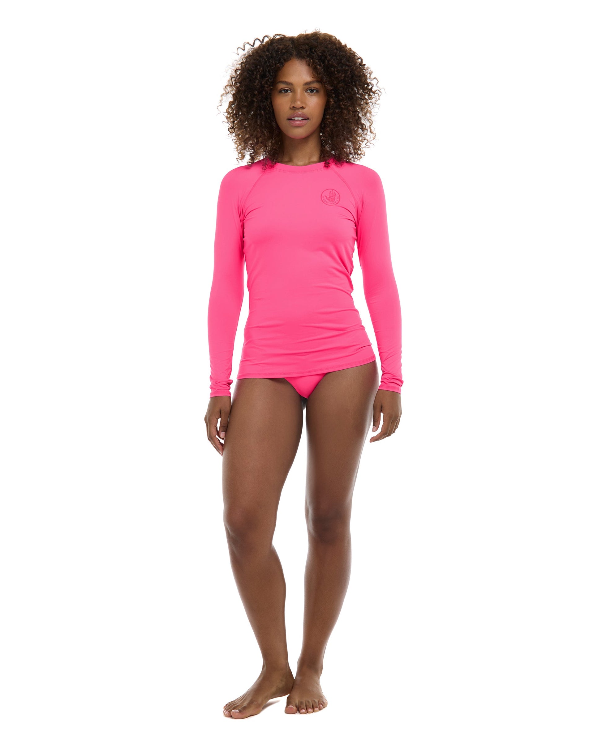 Smoothies Sleek Long Sleeve Rashguard - Bubble Gum