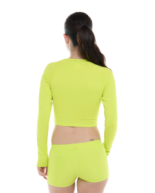Smoothies Let It Be Crop Rashguard - Key Lime