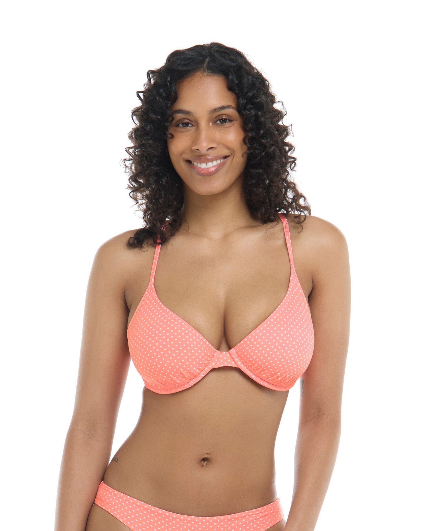 Spritz Solo D-F Cup Bikini Top - Coral