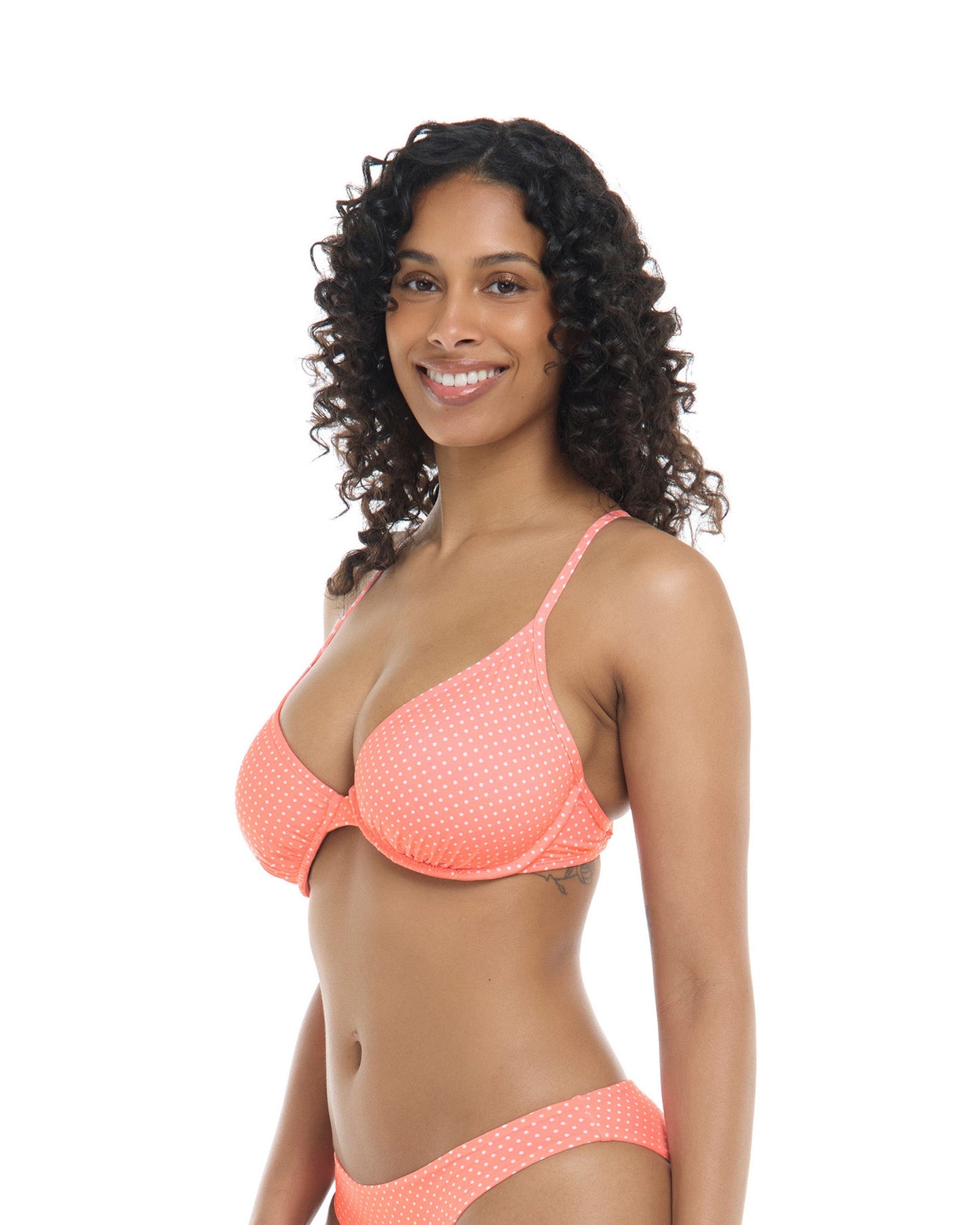 Spritz Solo D-F Cup Bikini Top - Coral