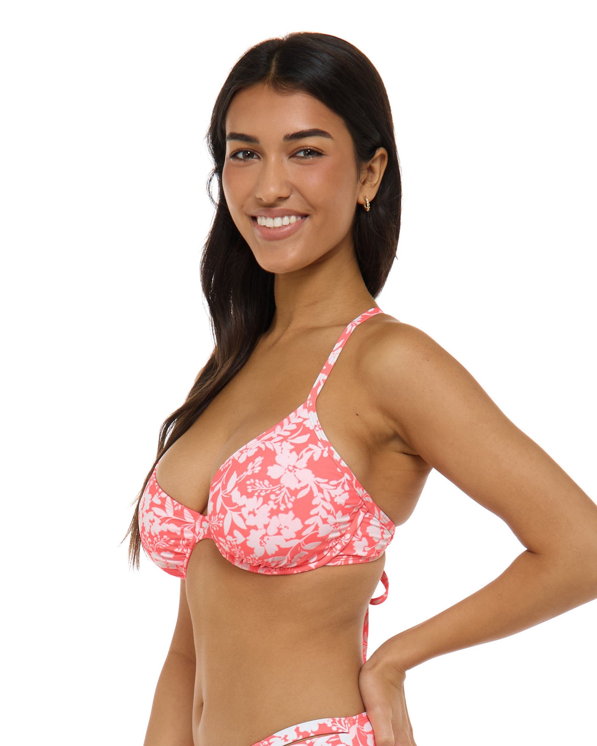 Blooms Solo D-F Cup Bikini Top - Sunkissed
