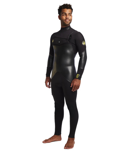 Men's 5370 4/3mm Chest Zip Fullsuit - Black