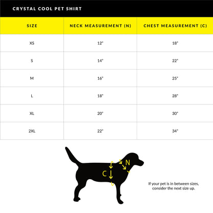 Crystal Cool Pet Cooling Shirt - Red