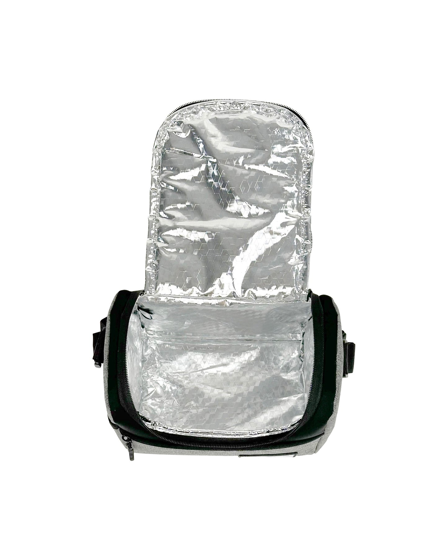 Zip Top Lunch Tote  - Grey