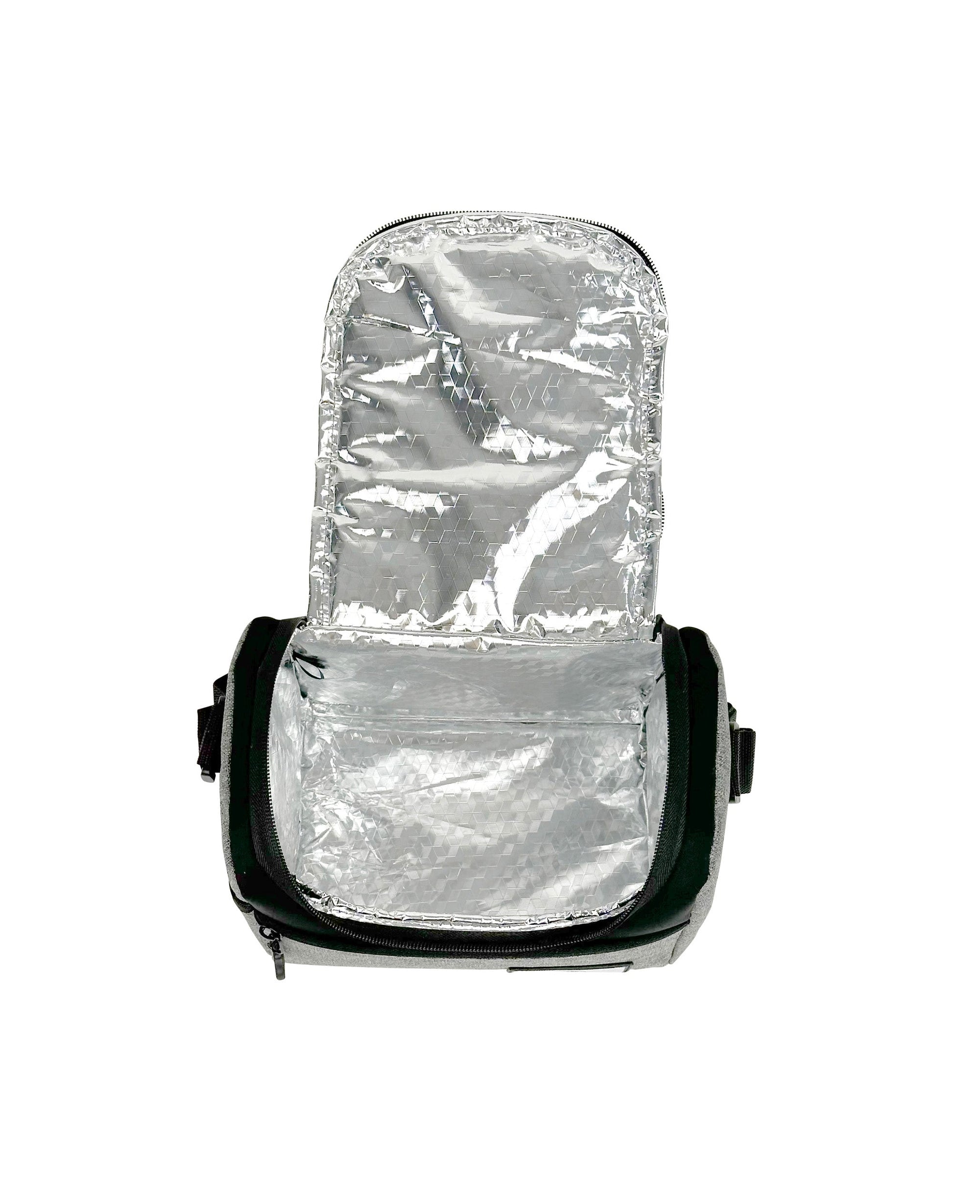 Zip Top Lunch Tote  - Grey
