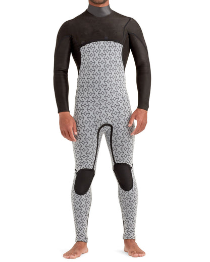 Variant 4/3mm Men's Chest-Zip Fullsuit - Black