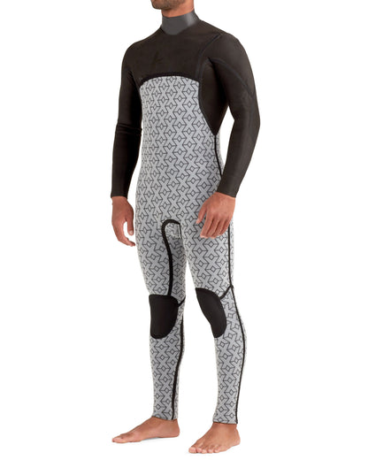 Variant 4/3mm Men's Chest-Zip Fullsuit - Black