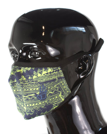 Men's 3-Piece Face Mask Set - Abstract, Solid with Logo, Tie Dye